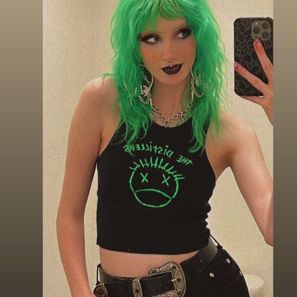 The Distillers Band Unisex Cropped Tank - Picture 3 of 3